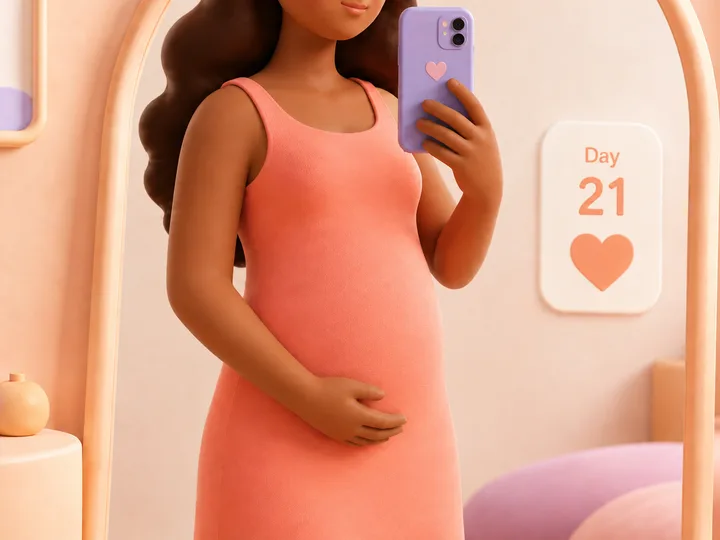 First trimester of pregnancy — illustration