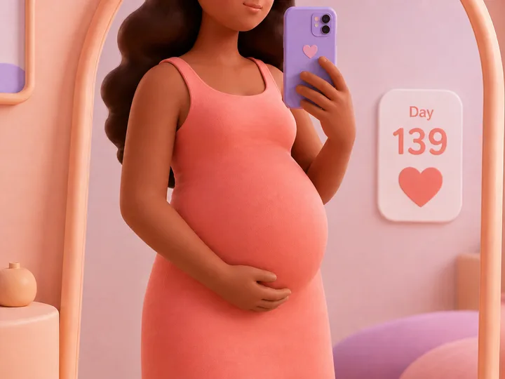 Second trimester of pregnancy — illustration